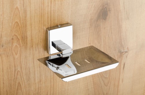 Falcon FC-404 Soap Dish Bathroom Accessory for Home, Hotel and Apartment Washrooms, Elegant and Practical Soap Holder for Clean Everyday Use, Bathroom Organization, Decor and Value